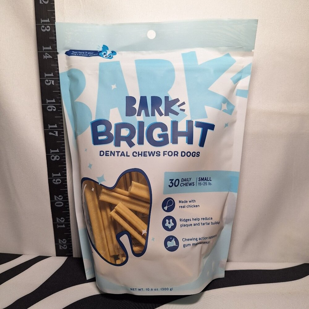 NWT Bark Bright Dental Chews Small & NWT Bark Bright Dental Gel - Picture 2 of 7